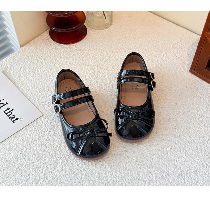 Sweet Flat Soft Sole Low Cut Mary Jane Leather Shoes For Little Girls