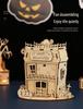 Halloween DIY Ghost Festival Wooden Puzzle - Children's Handmade Educational Toy