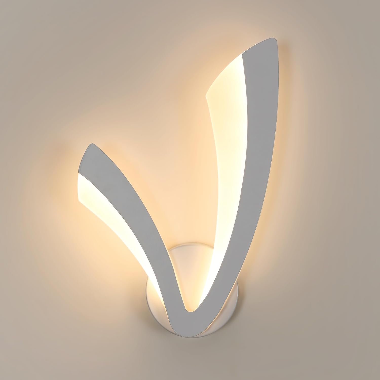 

Светодиодный настенный светильник Goeco V-образной формы, акрил, белый, 35x25x4 см, теплый свет 3000 К, 220 В, для гостиной