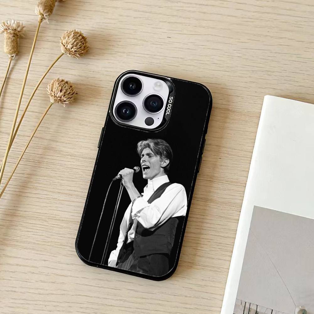 D-David-Singer B-Bowies Phone Case For iPhone 17,16,15,14,13,12,11,Pro Max,Plus Candy Silver Cover iPhone15promax