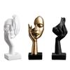 European Minimalist Abstract Facial Sculpture Resin Art Decor Handmade Contemporary Figurine Statue for Home Office Living Room