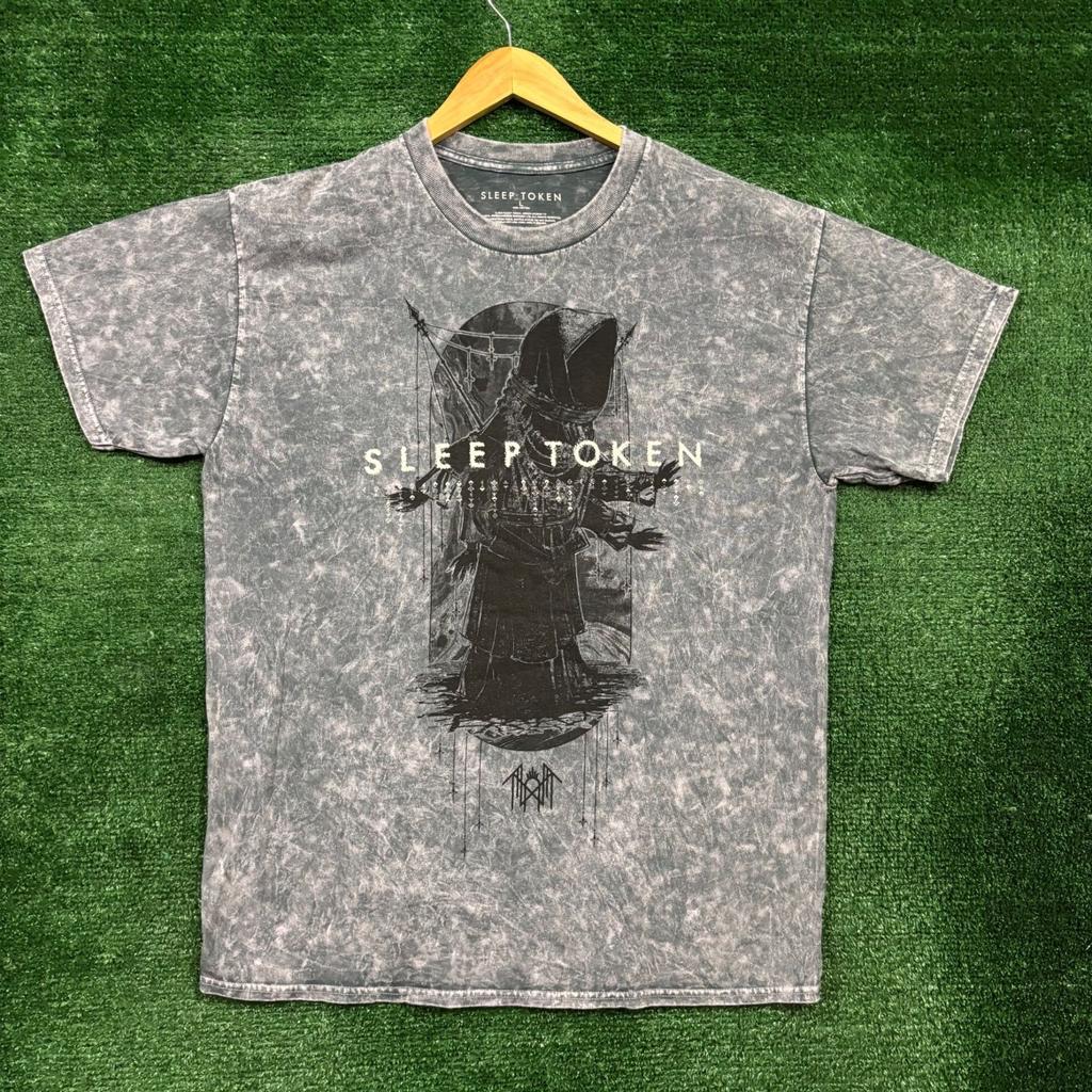 Sleep Token mineral wash T-shirt, Size Large Unisex T-Shirt