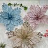 DIY Glitter Simulation Flower Sequins Xmas Flower Heads New Simulation Christmas Flower  New Year