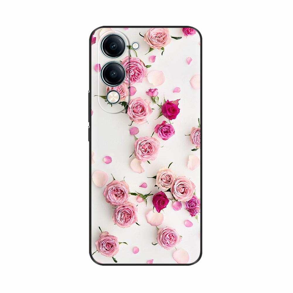 For Vivo Y19 5G Case Cool Painting Soft TPU Covers Black Silicone Back Cover for Vivo Y19 5G Y 19 Phone Cases Cartoon Fundas