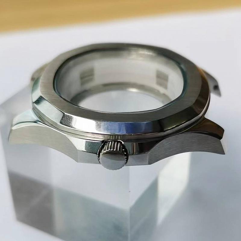42MM Square Stainless Steel Nautilus Watch Case for 8215, NH35 Movements - Self-Winding Mechanical