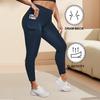 Pocket-style High-waisted Plus-size Yoga Leggings for Women Fitness High-elasticity Butt-lifting Sports-style Form-fitting Leggings