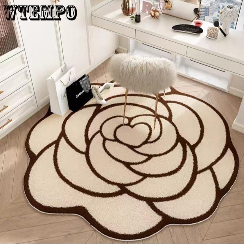 Irregular Circular Living Room Carpet Bedroom Bedside Carpet Dressing Room Study Room Swivel Chair Floor Matc