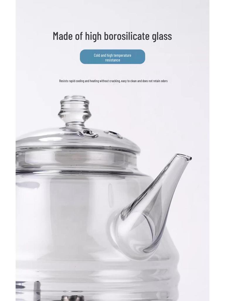 Chytrá skleněná elektrická konvice: Plně automatický bojler na horkou vodu se spodním plněním a speciální izolací pro přípravu čaje.
