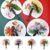 Summer Wedding Party Elegant Printed Favour Handmade Paper Folding Hand Fan Chinese Paper Fan Folding Fan Chinese Style