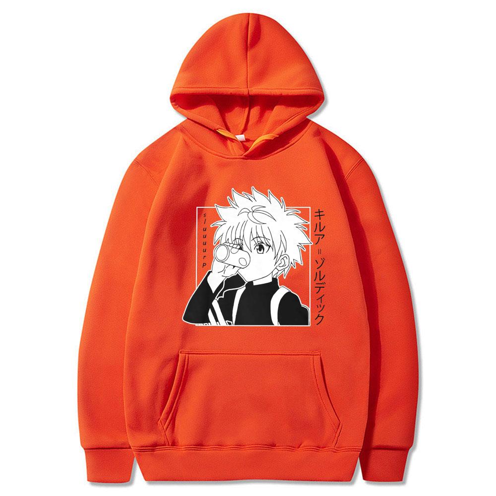 Funny Japna Anime Hunter X Hunter Mikiny Unisex dámska mikina s dlhým rukávom Killua Zoldyck Manga Unisex Oversized Hoodie Street