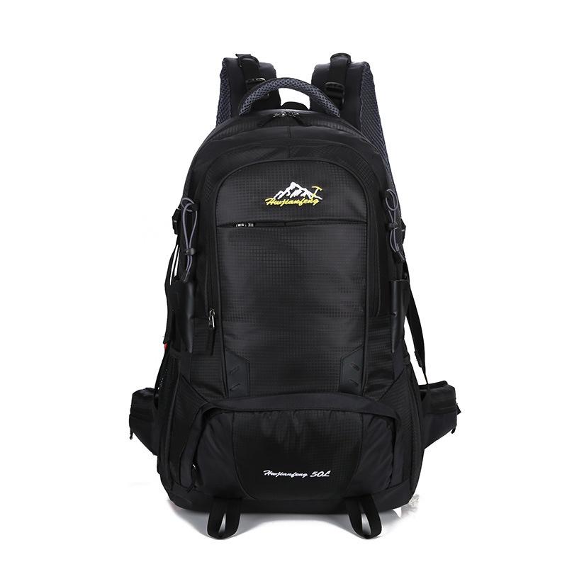 Spacious 50l Camping Backpack Travel Outdoor Bag With Waterproof Features For Hiking