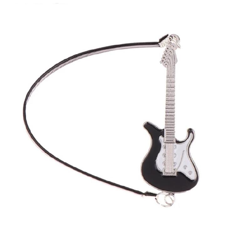 

Dollhouses Guitar and Strap Model Music Instrument Set for Room Decoration Concert Craft Miniature Decors чорний