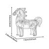 Handcrafted Crystal Horse Figure Abstract Animal Luxury Decorative Figurines for Home Decoration Accessories