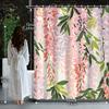 Elegant Pink and White Cherry Blossom Design Waterproof Shower Curtain – Perfect for Bringing Springtime Beauty to Your Bathroom