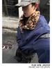 Winter 2026 American Street Style Loose Leopard Print Lapel Jacket with Fur Collar and Fleece Lining