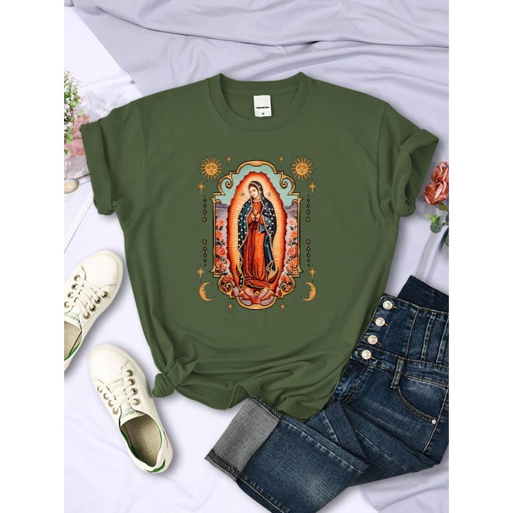 Street women's T-shirt comfortable round neck soft short sleeved summer casual women's clothing