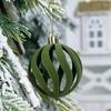 48Pcs Shatterproof Christmas Baubles Velvety Ball Hanging Ornament Christmas Tree Decoration For Wreath Mantels Window