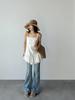 Cotton & Linen Lace Trim Camisole for Spring Layering