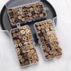 100pcs/lot Wooden Buttons for Cloth Decorative Sewing for Craft Supplies Diy Manualidades Accessories