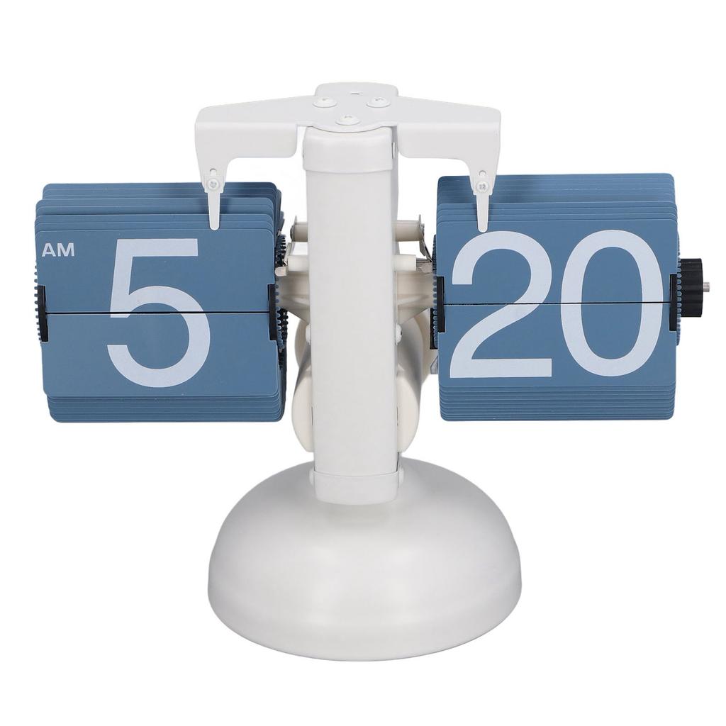 Page Turning Clock Single Leg European Vintage Simple Automatic Flip Mechanical Clock for Living