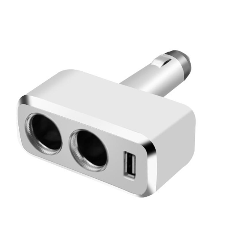 

Vehicle Charging Adapter with USB Port 12V/24V Quick Charging Power Splitter with 1 USB Outlet for Car Truck SUV білий