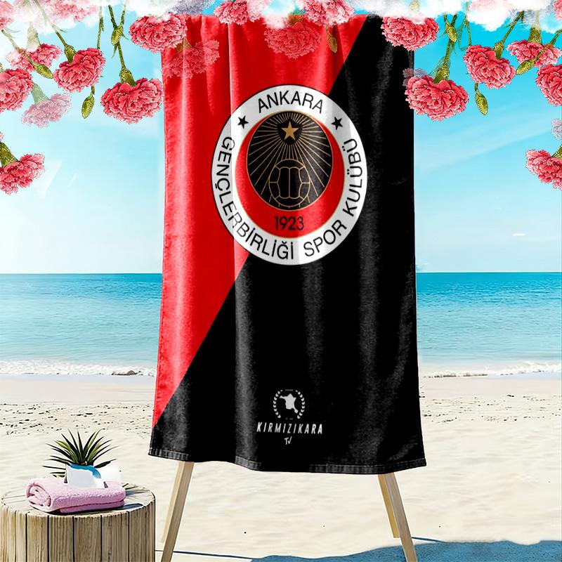 Gençlerbirliği Print Beach Towel, Large Soft Quick Dry Towel for Beach Camping Swimming