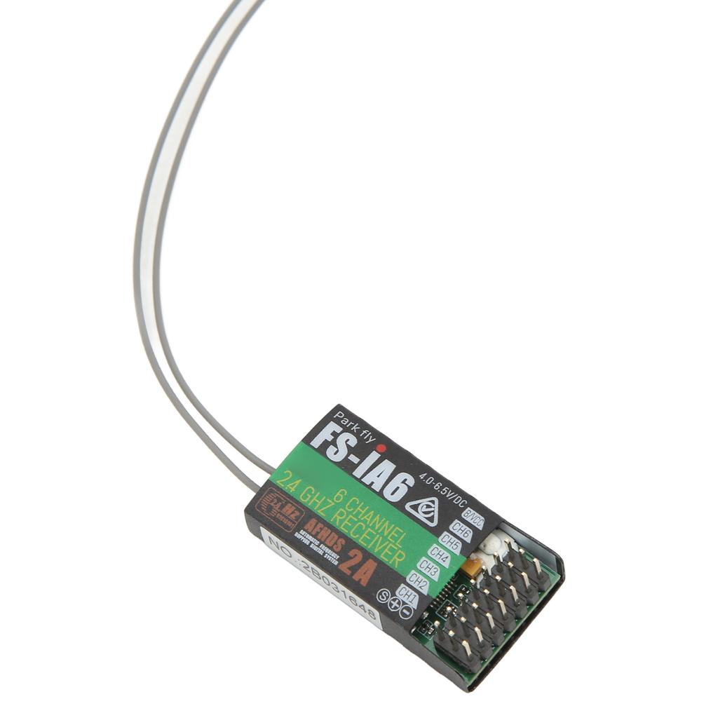 FS IA6 RC Receiver 2.4GHz 6 Channels with Dual Antenna RC Radio System Part for GT2E GT2F GT2G Transmitters