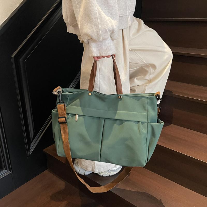 Fashion Women'S Bag Large Capacity Tote Shoulder Bags Nylon Simple Tote Bag Crossbody Laptop Bag Commuting