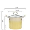 3L Gradient Color Fried Chicken Shop Deep Fryer Household Fried Pot With Lid Non-stick Frying Pan Kitchen Accessories