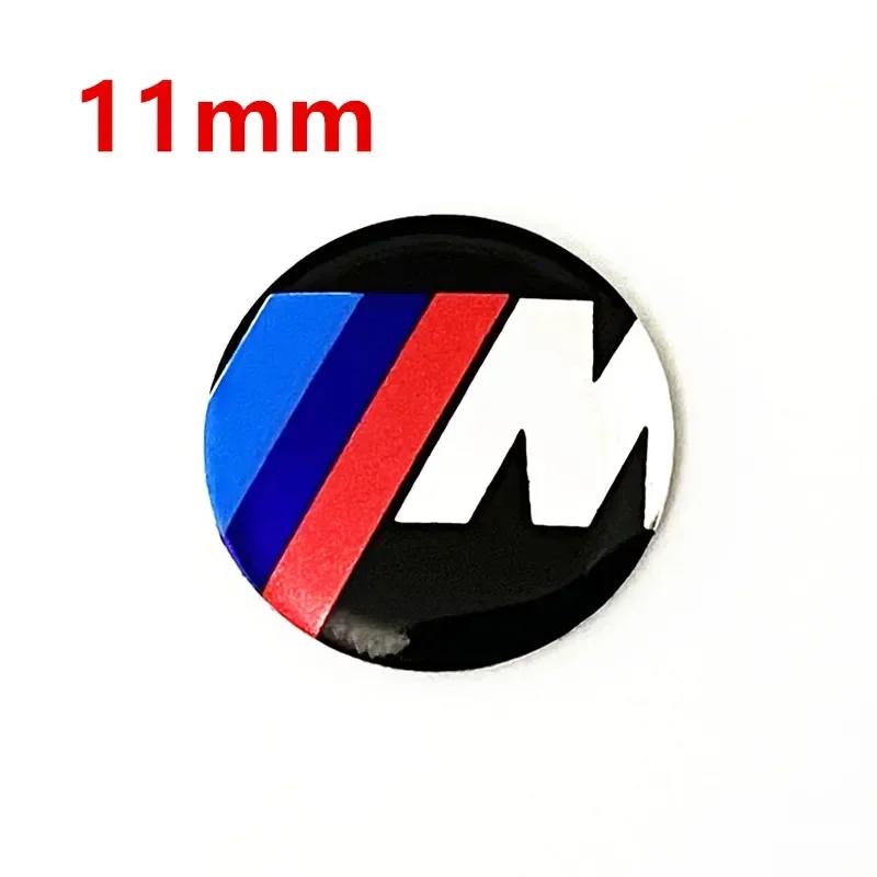 

X5 X7 For BMW 10 Pcs 3D Metal Aluminum 11mm 14mm Car Key Badge Emblem Sticker Logo Decal Symbol Labeling Auto Accessories 50th A