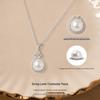 S925 Sterling Silver Star String Freshwater Pearl Harp Pendant - Exquisite Versatile Clavicle Chain