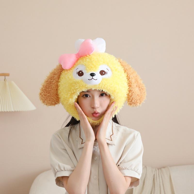 

Шапка, маска щенка, шапка, плюшевый капюшон, фотореквизит, мультяшный капюшон, реквизит для выступлений. 36*38CM0.23kg