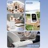 5 in 1 Air Quality Monitors Formaldehyde CO2 TVOC Temperature Moisture Detectors with Immediate Display for Household Use