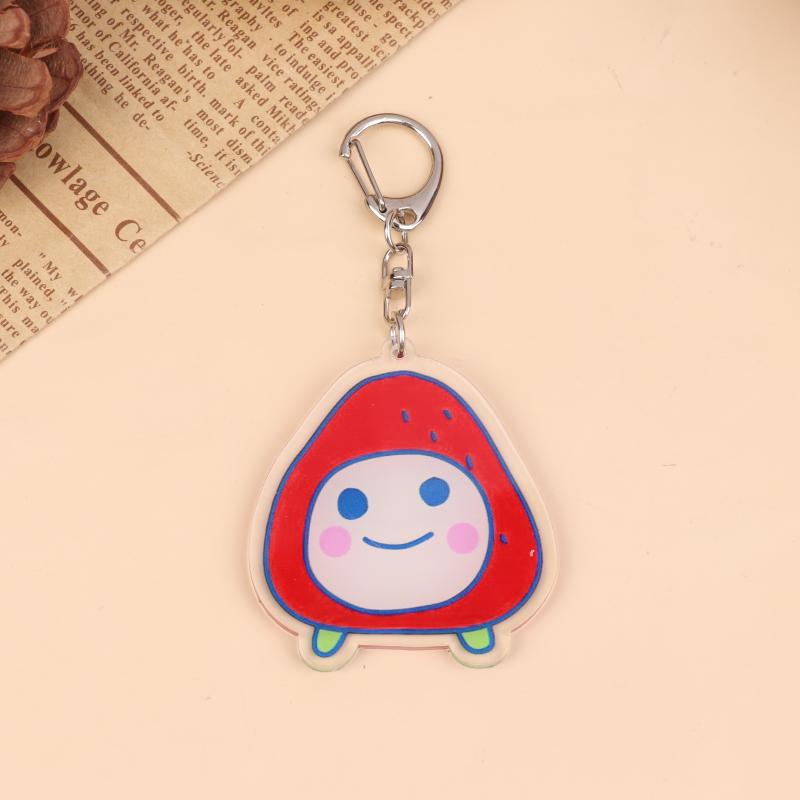 Acrylic Gogo Tamago Q Version Mobile Phone Chain Mametchi Kuchipatchi Mimitchi Gozarutchi Key Chain Cell Phone Pendant Gifts