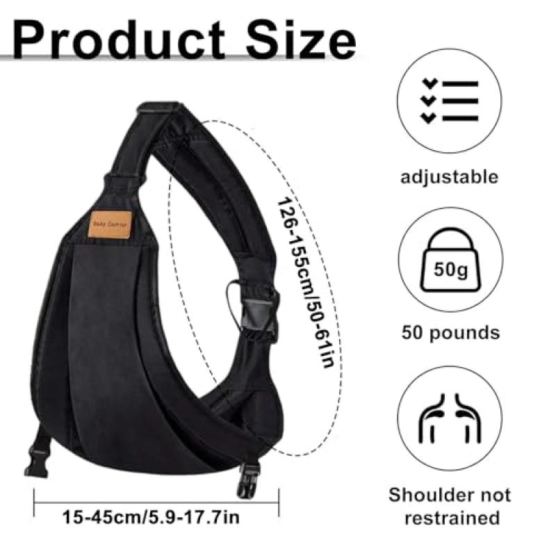 Baby Carrier for Newborn to Toddler, Ergonomic Adjustable Infant Carrier 3-36 Months, Hip Seat Sling, Breathable & Support Up to 20KG