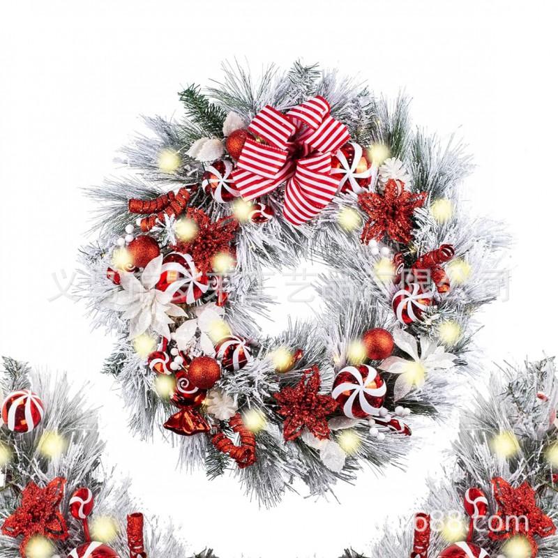 Christmas Wreath Door Hanging Decor Home Mall Window Party Festive Simulation Ornament