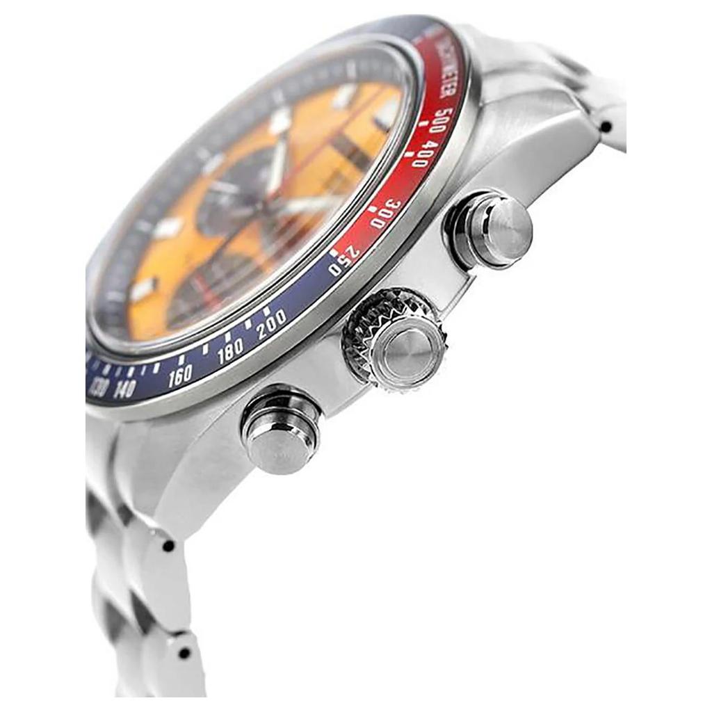 Seiko 100m Water Resistant Solar Quartz Movement Stainless Steel Strap Watch 41.4mm Men's Watches SSC947