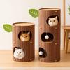 Tree Hole Cave Cat Bed Multi-layer Cats Tunnel Condo Cat Castle House  Scratching/sleeping/playing
