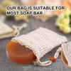 Seifenbeutel, Natürlicher Sisal-Seifensparerbeutel Beutel Netz Müllfrei Peeling Schaumbildend und Trocknend Seifenhalter für die Dusche