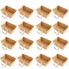 4/8/12/16PCS Kraft Cardboard DIY Gift Basket Waterproof Kraft Paper Handbasket  Party Supplies