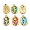 2-4pcs Enamel Stainless Steel Flower Coral Fish Charms Pendant DIY Jewelry Making Accessories Findings for Necklace Earrings