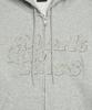 Mark Gonzales Mg Applique Zip-Up Hoodie - M/Grey