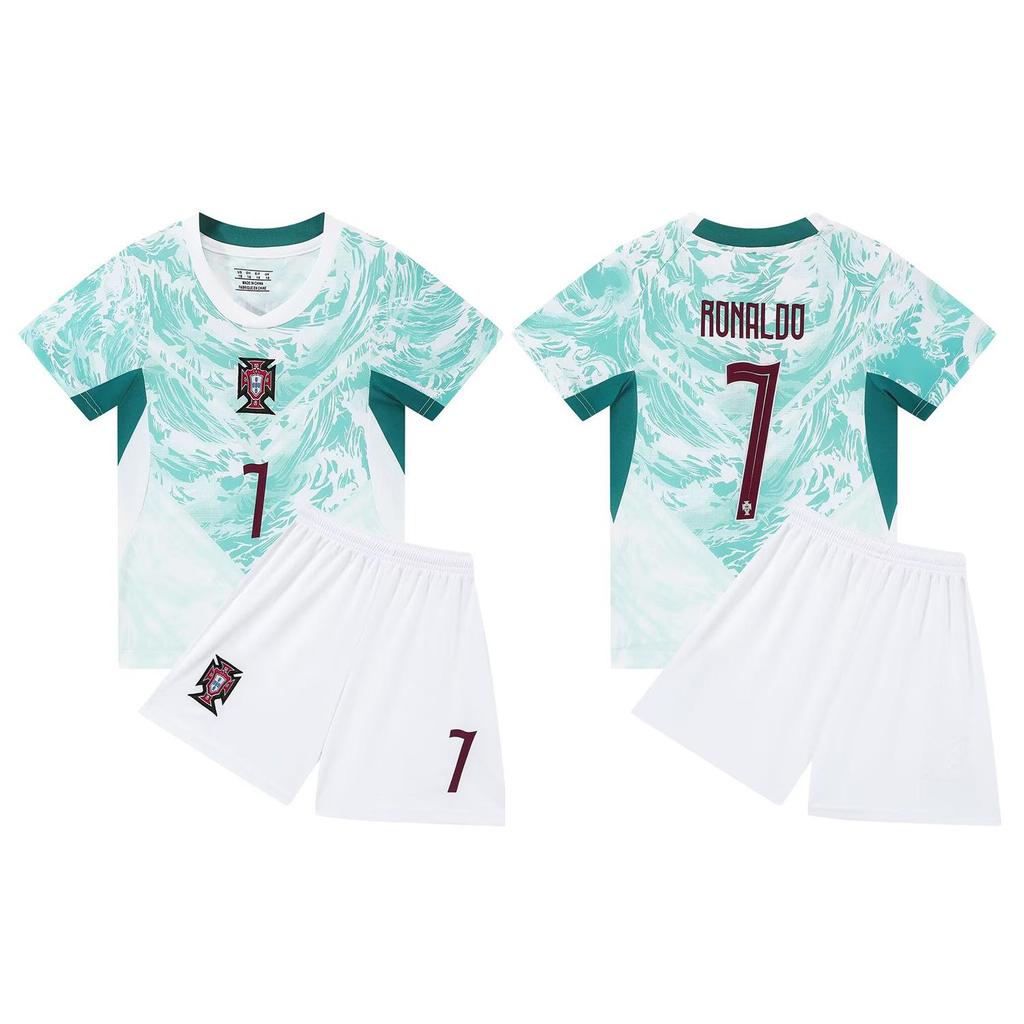 2627 Conjunto de Camiseta Mundial Infantil: Uniformes de Número Estrella para Portugal e Italia