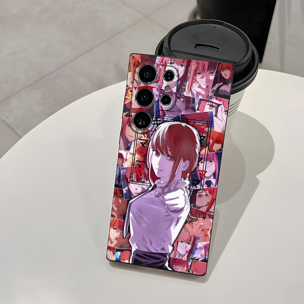 Anime Chainsaw Man M-Makima Phone Case For Samsung A25 A13 A33 5G A54 A36 A35 A56 A52 A14 Shockproof Soft Cover