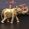 Figurine elefanți în miniatură din bronz antic, ceai, ornamente de masă pentru animale de companie, decorațiuni din cupru solid, meșteșuguri cu animale, decor pentru casă, camera de zi