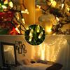 100LEDS  Warm White String Light With Green Wire Christmas Decoration