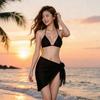 Split Pure Desire Bikini Swimsuit Women's 1011 New Three-piece Set Sexy Large and Small Breasts Gather Hot Spring Beach Swimsuit