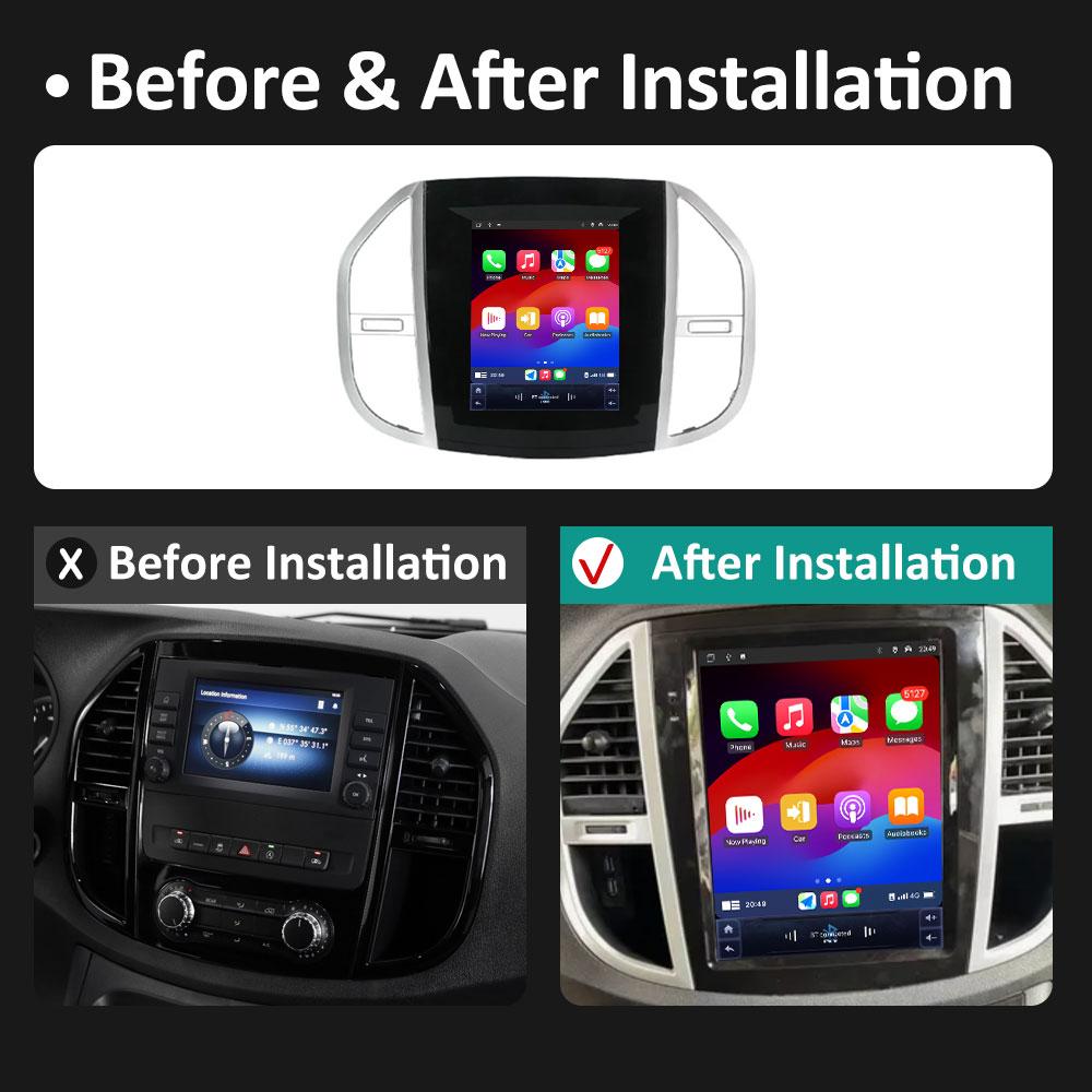 Car Video Multimedia Video Player for Mercedes Benz Vito 3 2014 2015 2016 2017 - 2020 IPS Touch Screen DSP Stereo Autoradio WIFI