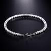 Luxury Hiphop Iced Out 4mm Cubic Zirconia Crystal Tennis Bracelets For Women Men Gold Color Silver Color Bracelet Chain Jewelry