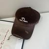 Women's new autumn and winter hats with letter embroidery and gradient color baseball caps, Japanese retro casual versatile personalized duckbill